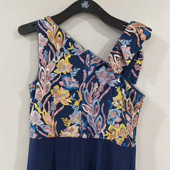 JS Collections Nova Bow Palazzo sequin evening wear jumpsuit - Picture 7 of 9